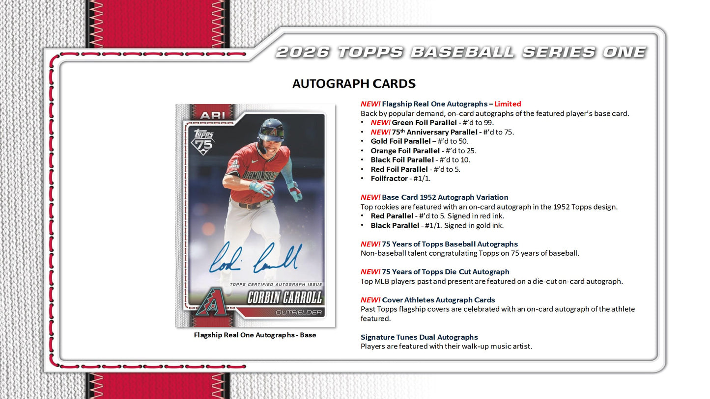 2026 Topps Series 1 Baseball Fat Pack