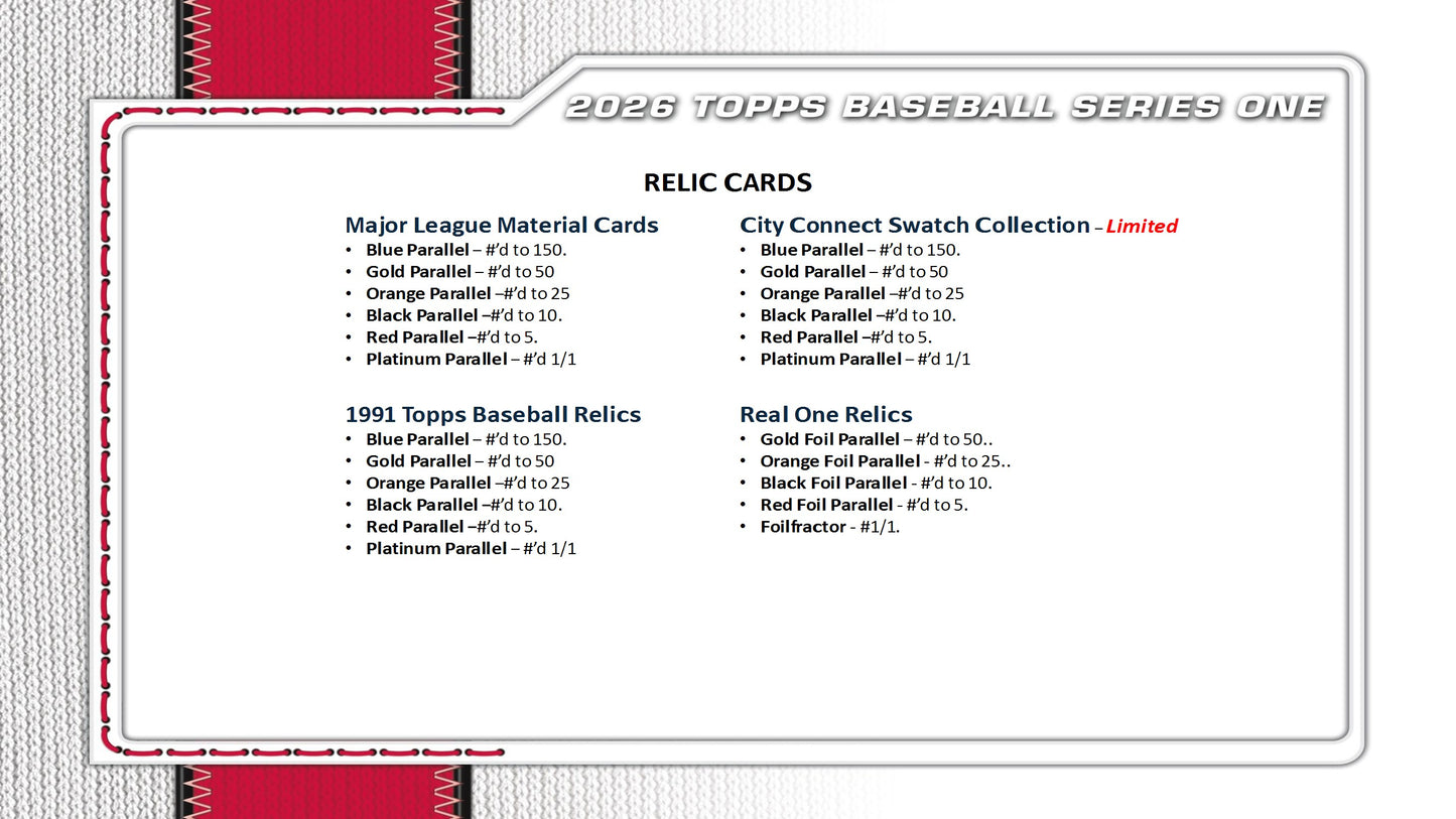 2026 Topps Series 1 Baseball Value Pack