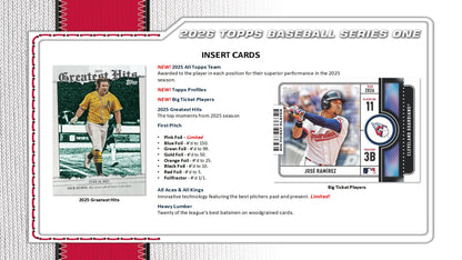 2026 Topps Series 1 Baseball Value Pack