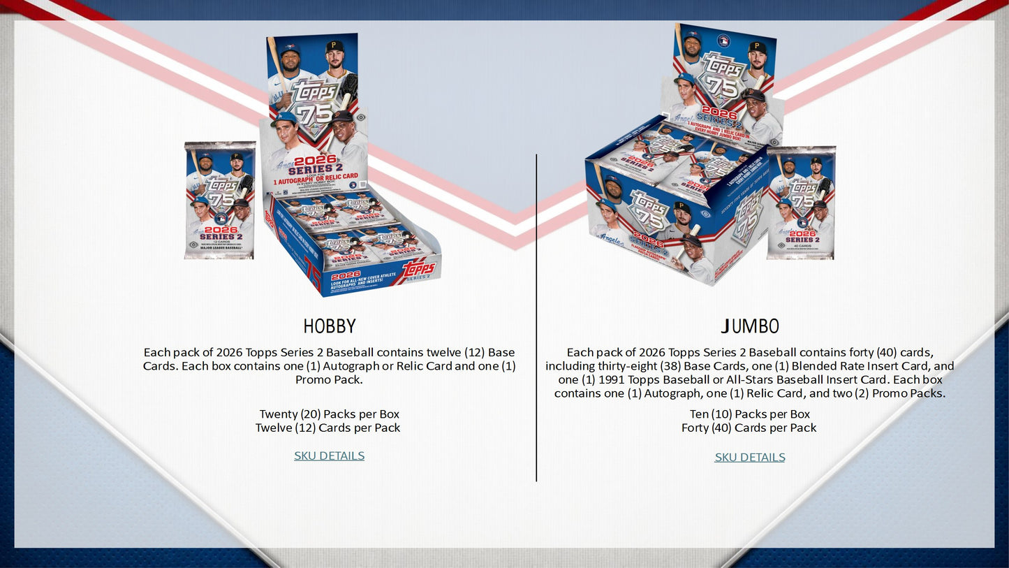 2026 Topps Series 2 Baseball Hobby Box