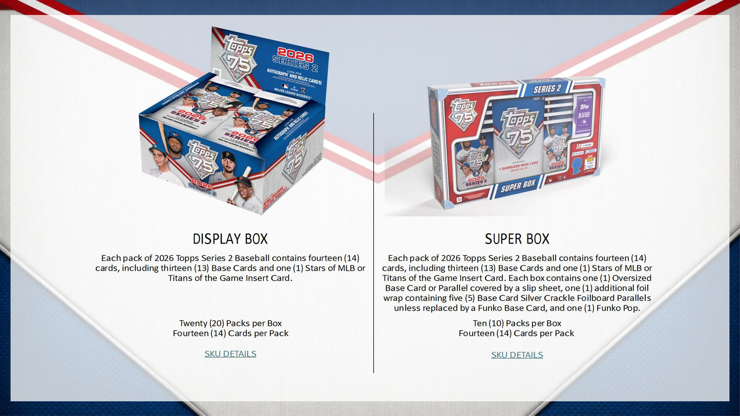 2026 Topps Series 2 Baseball Hobby Box