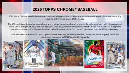 2026 Topps Chrome Baseball Value Box