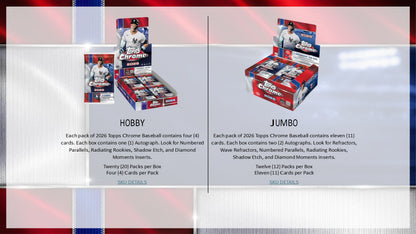 2026 Topps Chrome Baseball Value Box