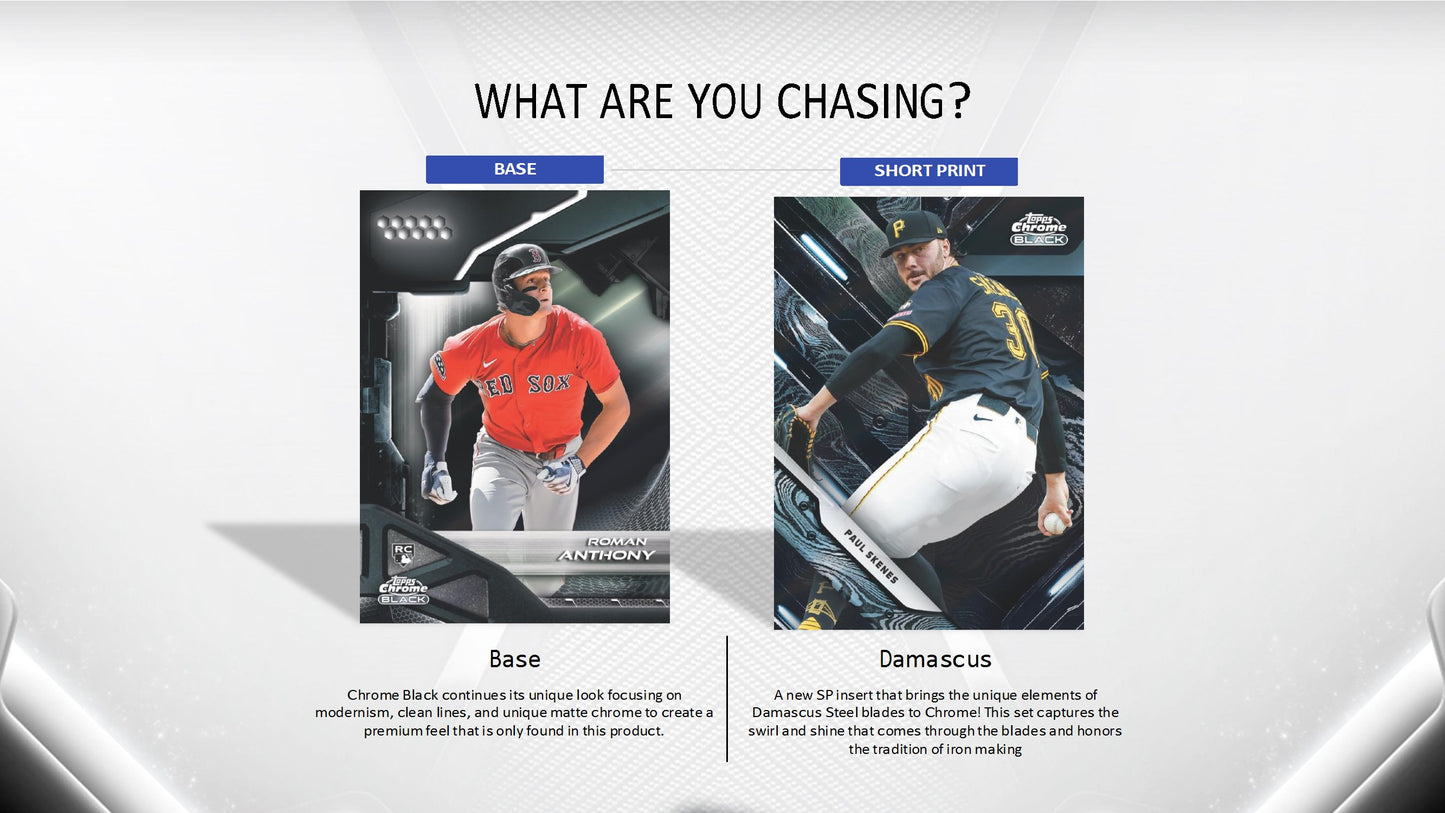 2026 Topps Chrome Black Baseball Hobby Box