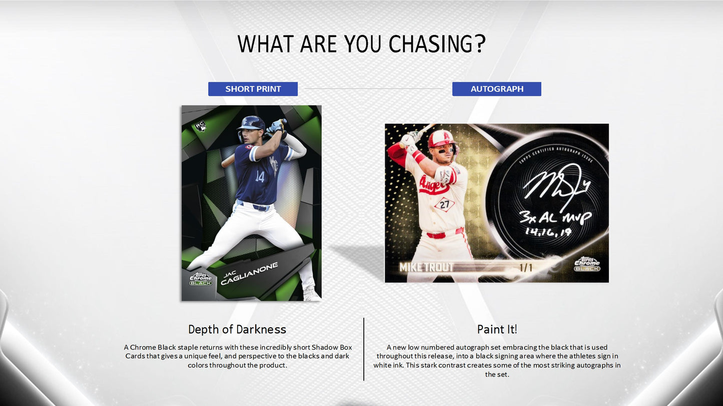 2026 Topps Chrome Black Baseball Hobby Box