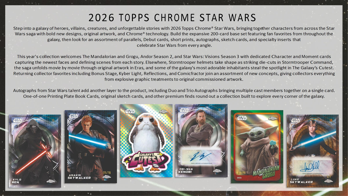 2026 Topps Star Wars Chrome Value Box