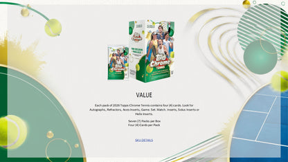 2026 Topps Chrome Tennis Breaker Delight Box