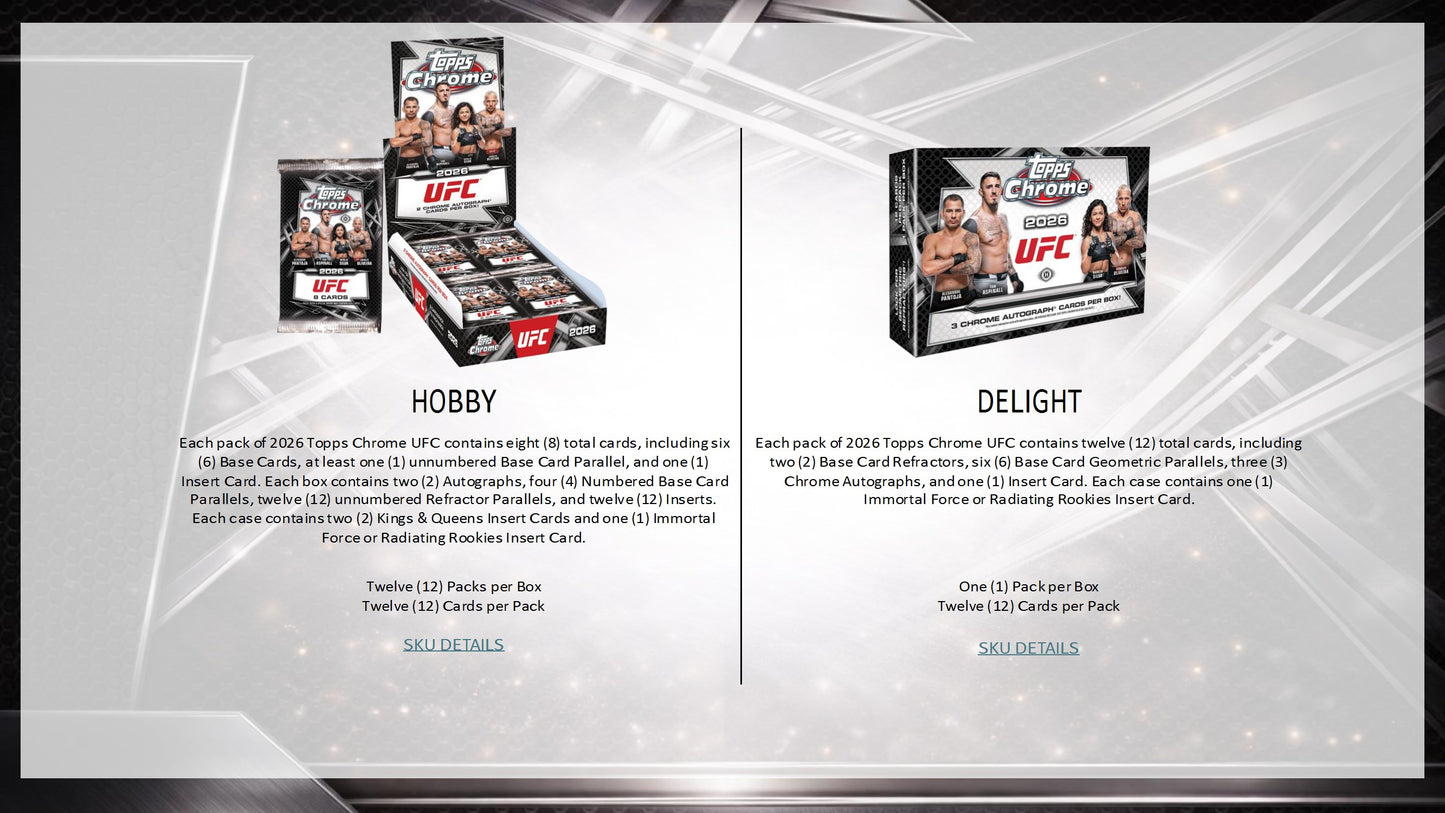 2026 Topps UFC Chrome Value Box