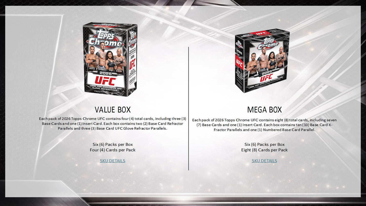2026 Topps UFC Chrome Value Box