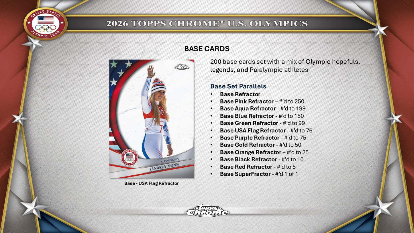 2026 Topps U.S. Olympic & Paralympic Team Hopefuls Baseball Hobby Box