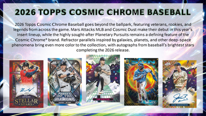 2026 Topps Cosmic Chrome Baseball Hobby Box