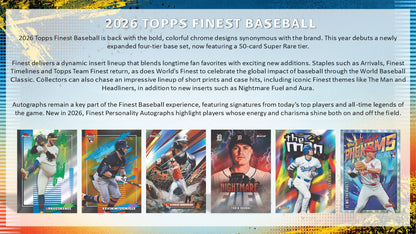 2026 Topps Finest MLB Baseball Hobby Box