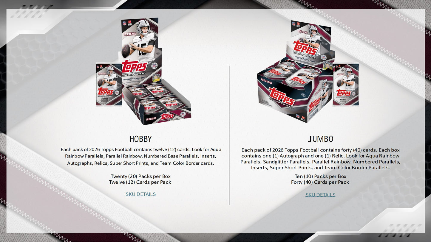 2026 Topps Flagship Football Mega Box