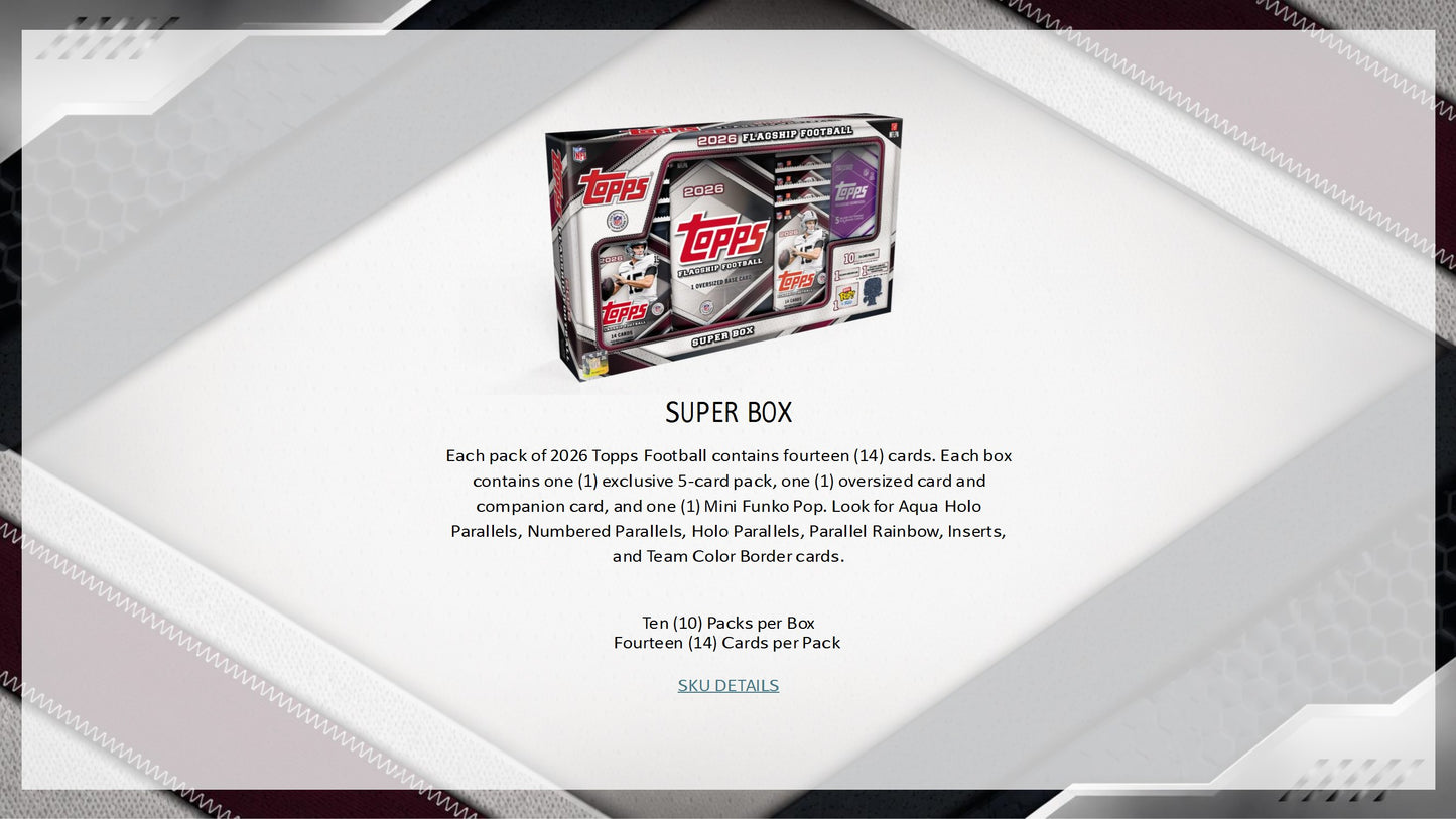 2026 Topps Flagship Football Mega Box