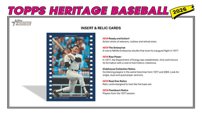 2026 Topps Heritage Baseball Value Box