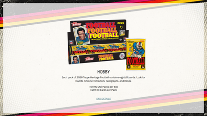 2026 Topps Heritage Football Hobby Box
