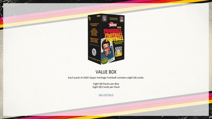 2026 Topps Heritage Football Hobby Box