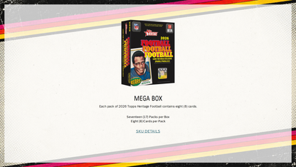 2026 Topps Heritage Football Hobby Box