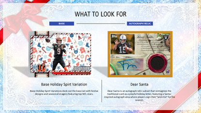 2026 Topps Holiday Football Mega Box