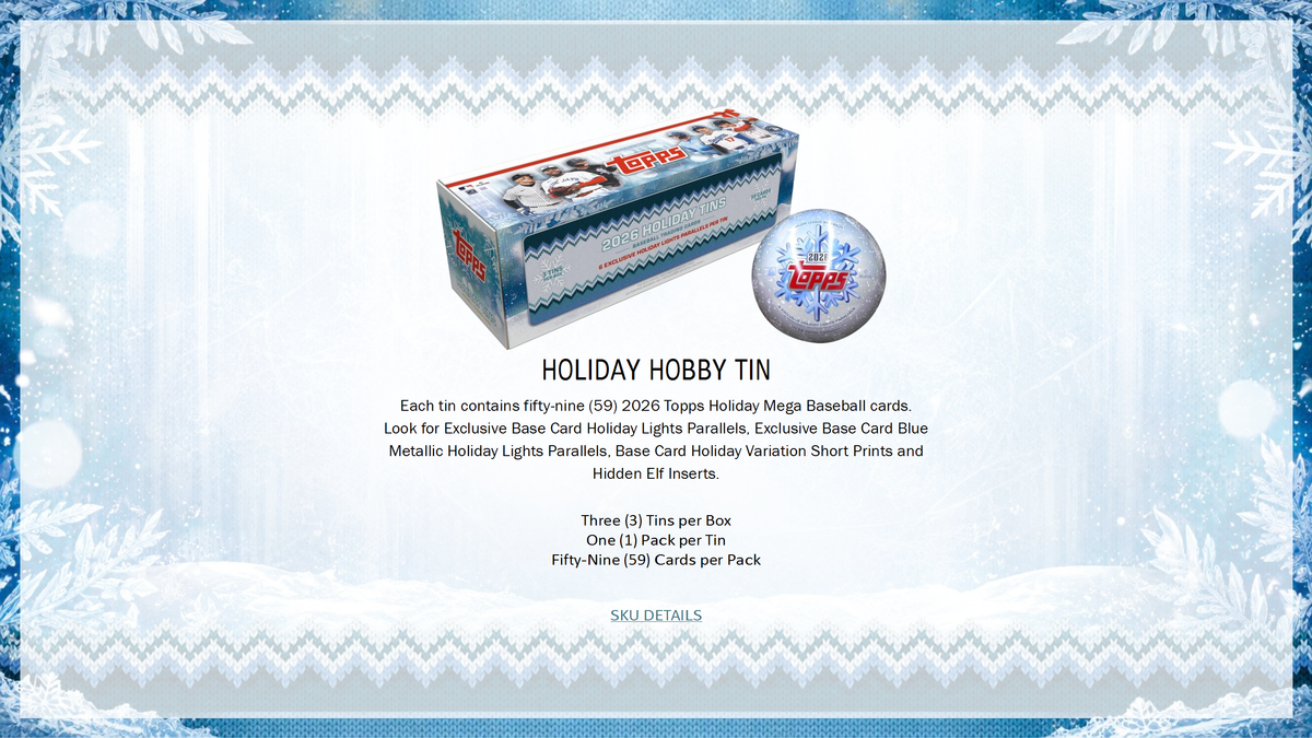 2026 Topps Baseball Holiday Advent Calendar Box