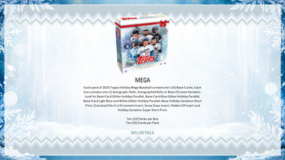 2026 Topps Baseball Holiday Advent Calendar Box