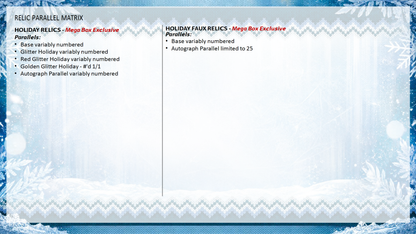 2026 Topps Baseball Holiday Advent Calendar Box