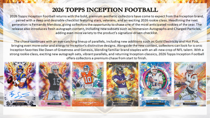 2026 Topps Inception Football Hobby Box