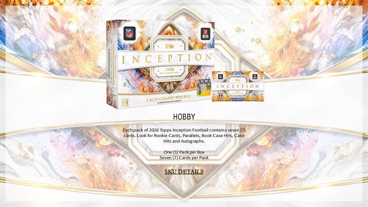 2026 Topps Inception Football Hobby Box
