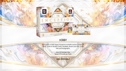 2026 Topps Inception Football Hobby Box