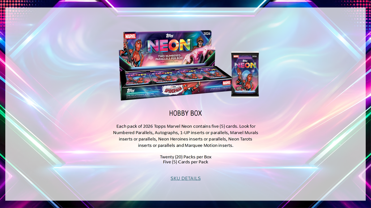 2026 Topps Neon Marvel Value Box