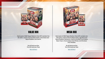 2026 Topps Stadium Club UFC Hobby Box
