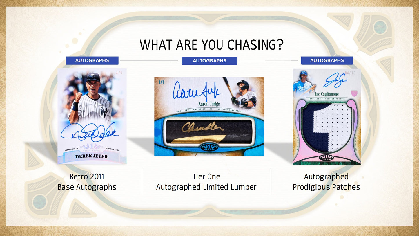 2026 Topps Tier One Baseball Hobby Box