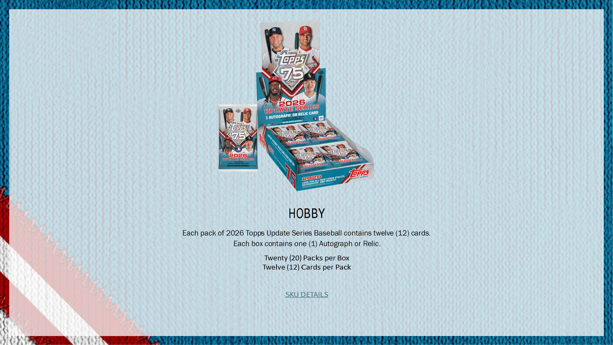 2026 Topps Update Series Baseball Hobby Box