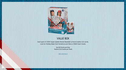 2026 Topps Update Series Baseball Hobby Box