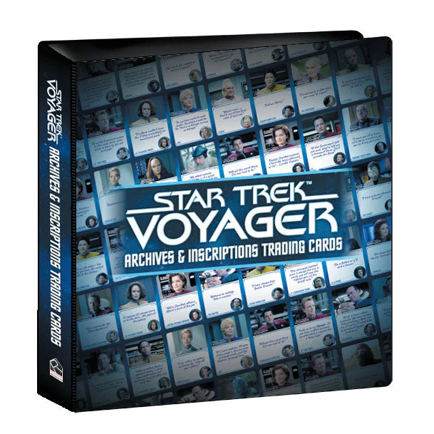 2026 Rittenhouse Star Trek Voyager Archives & Inscriptions 3 Ring Binder Album & P3 Promo