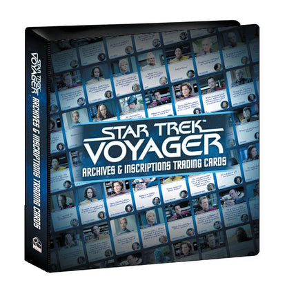 2026 Rittenhouse Star Trek Voyager Archives & Inscriptions 3 Ring Binder Album & P3 Promo