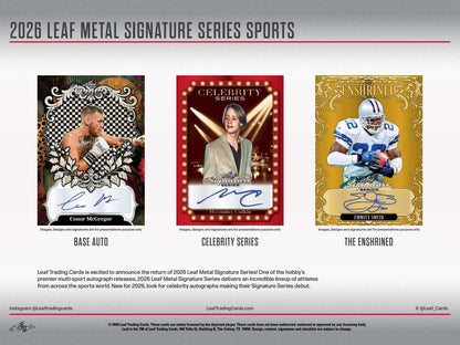 2026 Leaf Metal Signature Series Multi-Sport Card Box