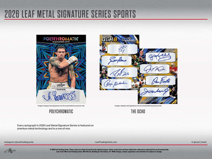 2026 Leaf Metal Signature Series Multi-Sport Card Box