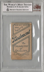 1909 T206 Piedmont Baseball Card 205 Frank LaPorte BVG 2.5