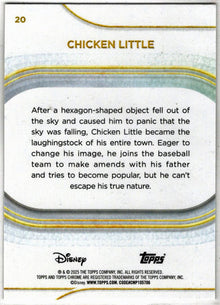 2025 Topps Chrome Disney Base Card 20 Chicken Little