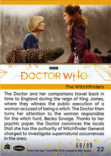 2022 Doctor Who Series 11 & 12 Gold Parallel Card 22 "The Witchfinders" /99
