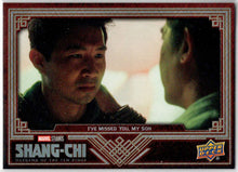 2023 Upper Deck Marvel Shang-Chi Silver Parallel Card 22 "I've Missed You…" /199
