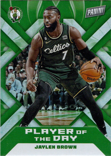 Panini Player of the Day 2022-23 Foil Parallel Base Card 24 Jaylen Brown