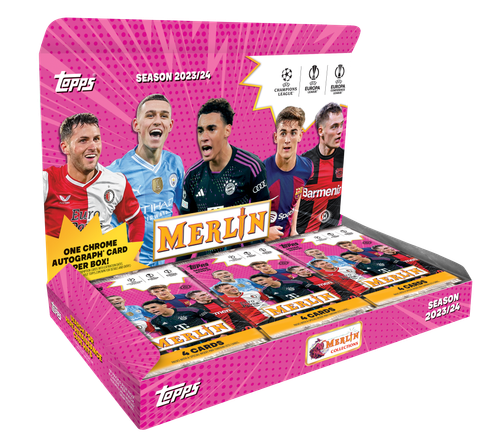 2023-24 Topps Chrome Merlin UEFA Club Competitions Hobby Box