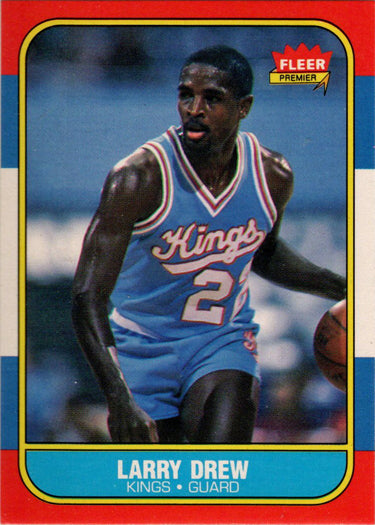 1986-87 Fleer Basketball #25 Larry Drew Base Rookie Card
