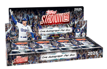 2025 Topps Stadium Club Baseball Hobby Box