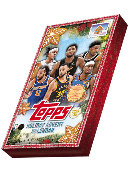 2025-26 Topps NBA Basketball Holiday Countdown Calendar