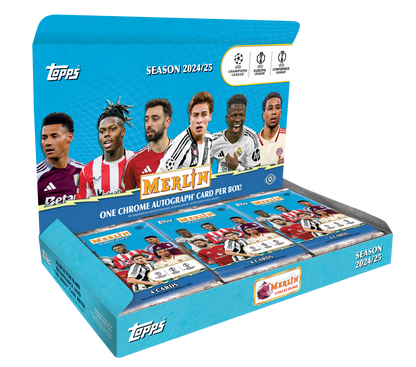 2024-25 Topps Chrome Merlin UEFA Club Competitions Hobby Box