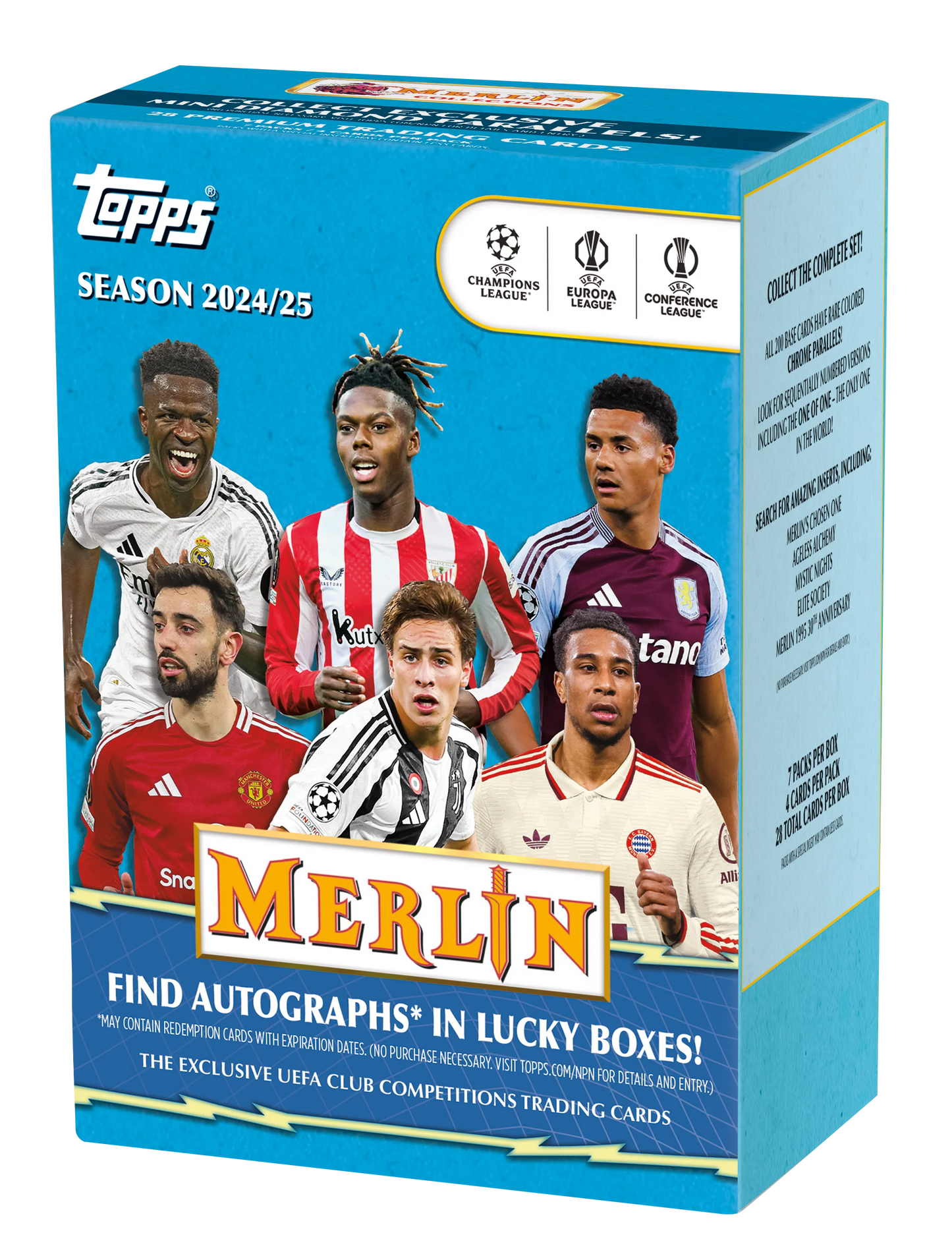 2024-25 Topps Chrome Merlin UEFA Club Competitions Value Box