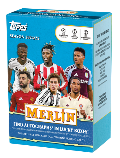 2024-25 Topps Chrome Merlin UEFA Club Competitions Value Box